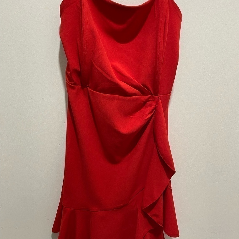 𝅺speechless Juniors' Strapless Ruffle-Hem Dress - Red, Size 13, $69 Bin P - Picture 5 of 9